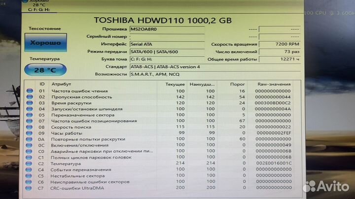 Жесткий диск 1 тб toshiba 3.5