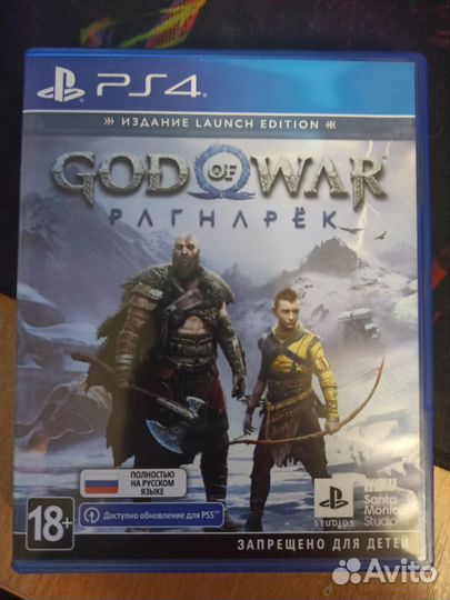 Диск God of war ragnarok ps4 полностью на русском