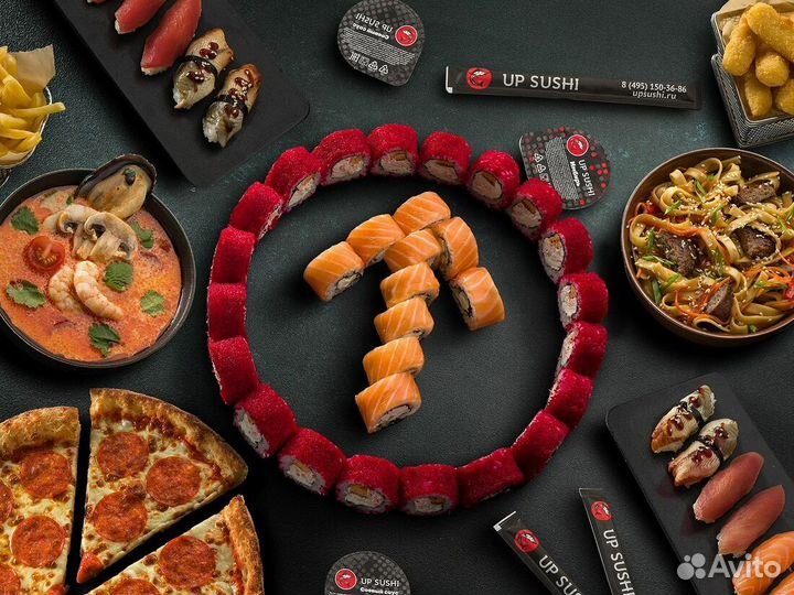 Пеший курьер в ресторан