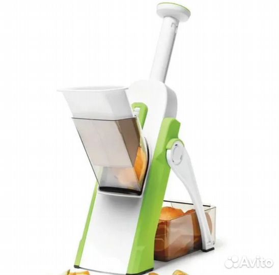 Овощерезка/мультислайсер с контейнером, голубая