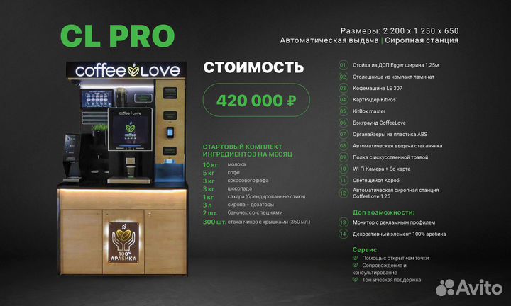 Кофейня самообслуживания CoffeeLove CL PRO 2