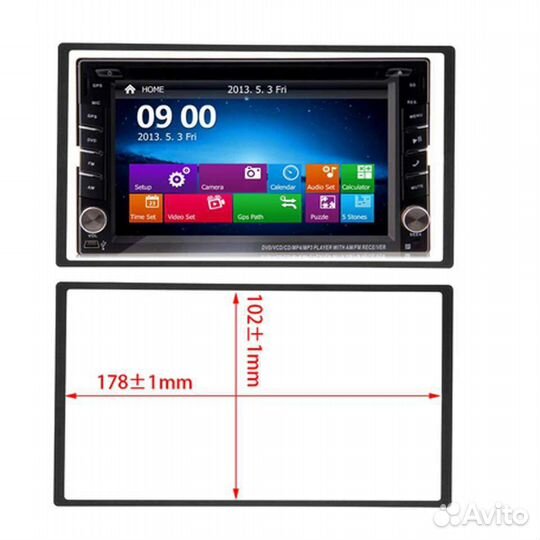 Рамка для 2 din магнитолы