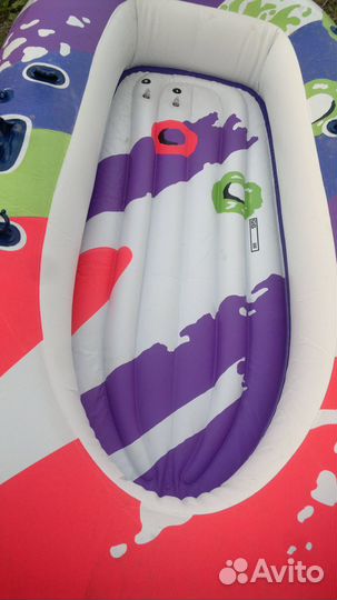 Надувная лодка с вёслами новая
