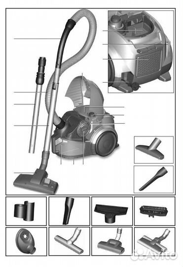 Пылесосы разные в разбор детали