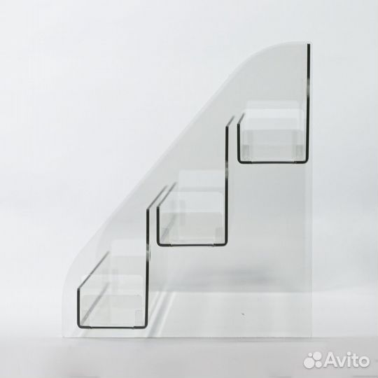 Горка из оргстекла 3-ёх ступенчатая 308х200х169 мм