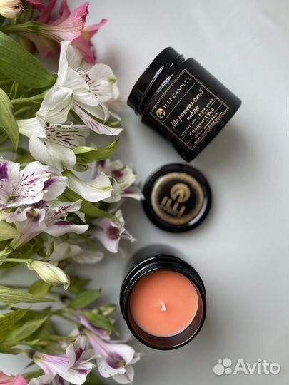 Свеча ручной работы ароматическая чакровая