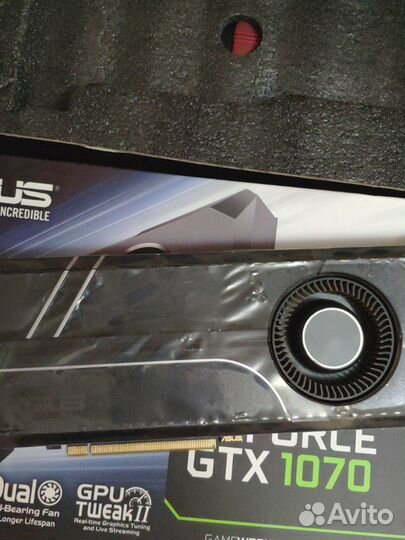 Видеокарта gtx 1070 asus turbo