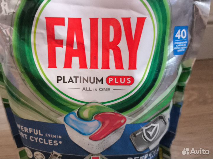 Fairy platinum plus 40шт капсулы для пмм