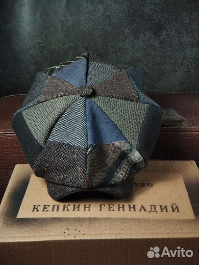 Кепка восьмиклинка пэчворк