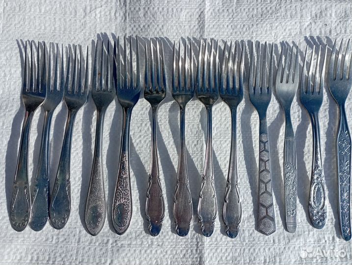 Ложки, вилки, ножи столовые СССР