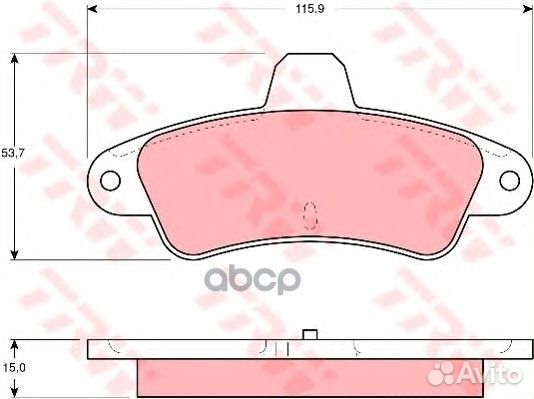 Колодки тормозные дисковые зад GDB4084 GDB4