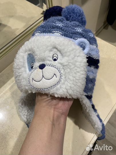 Зимняя шапка для мальчика 50 52