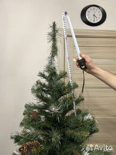Ель искусственная 180 см с шишками