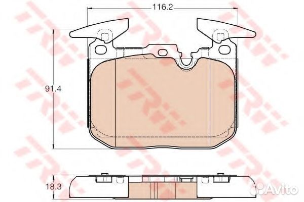 Колодки тормозные BMW 1F202F223F304F32 10- перед