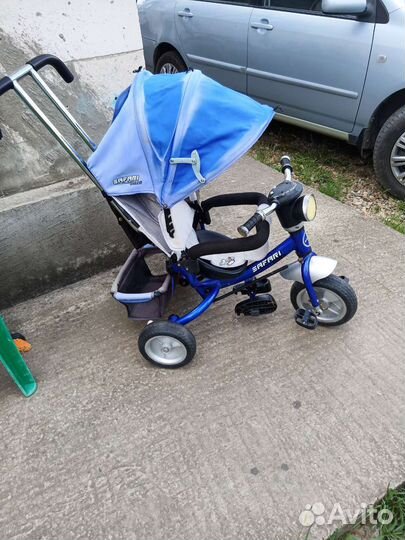 Трехколесный велосипед с родительской ручкой