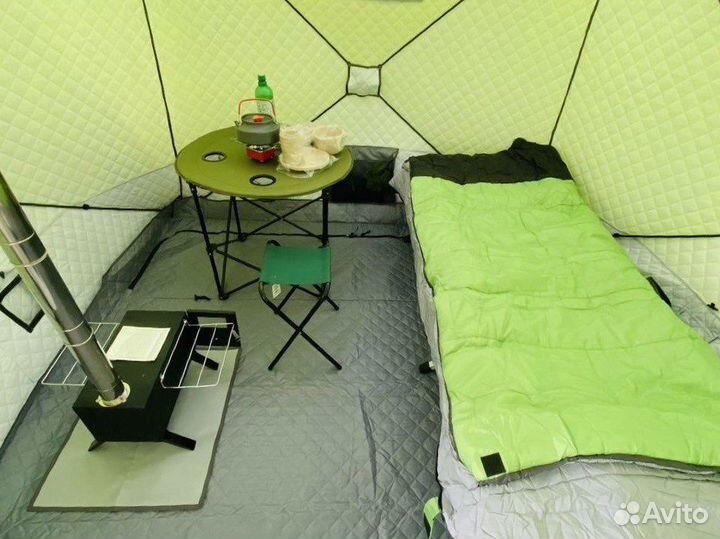 Палатка куб зимняя-летняя мобильная походная баня