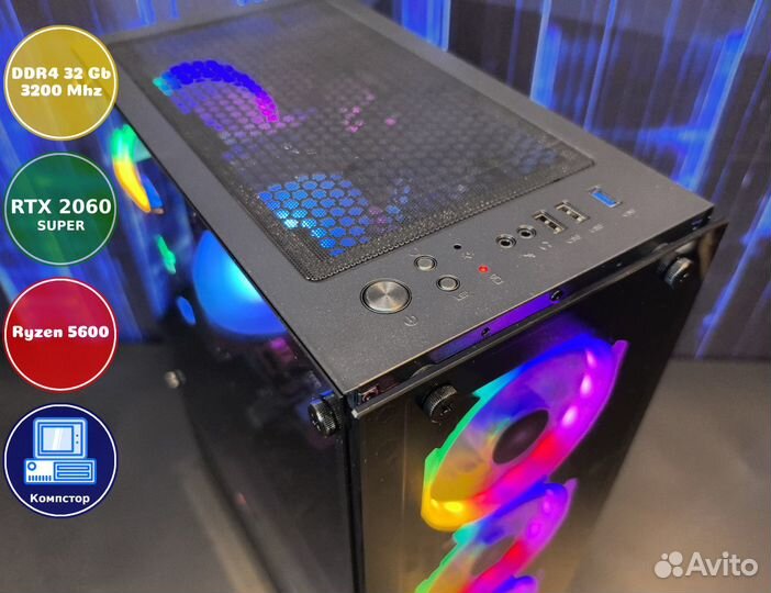 Системник игровой AMD5600-RTX2060SUP-32DDR4-KNX689503142-A520