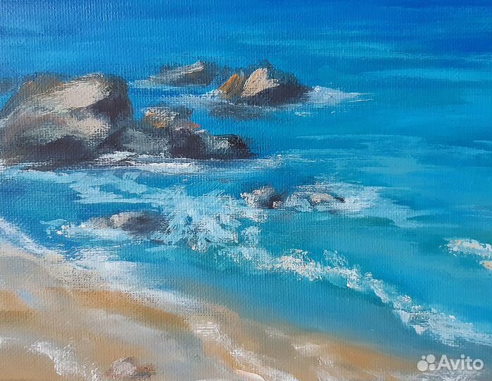 Картина маслом Морской пейзаж