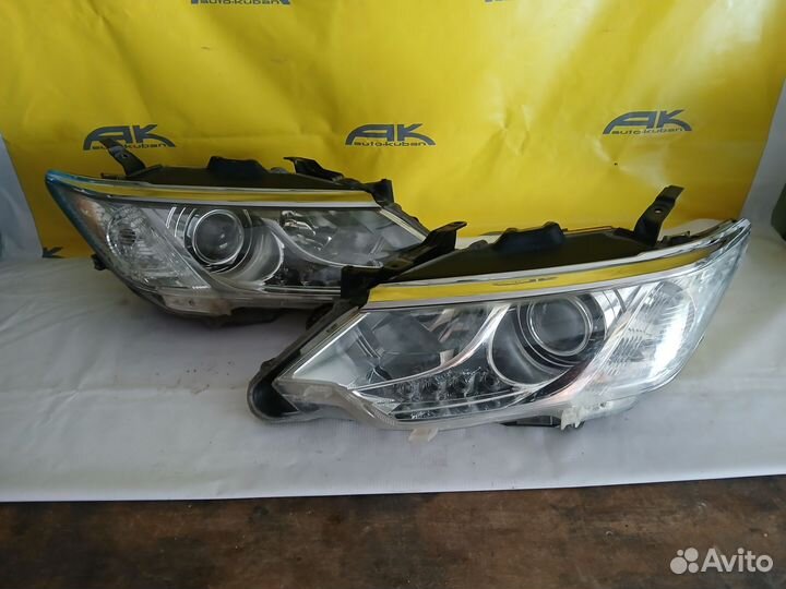 Фары на toyota camry 55. Бу оригинал отдаптив