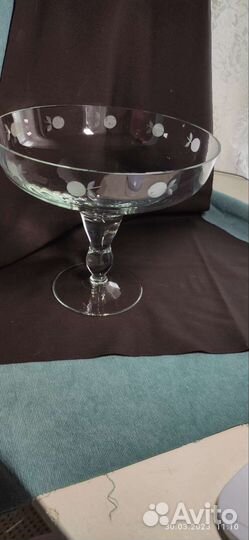 Ваза для фруктов на ножке СССР