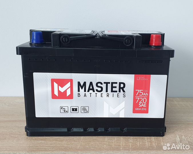 Аккумулятор Master Batteries 75Ah 680A Ca/Ca