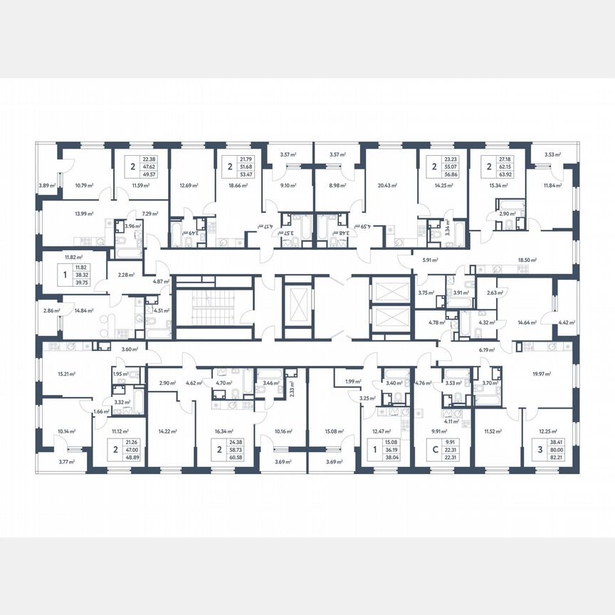 3-к. квартира, 63,9 м², 10/25 эт.