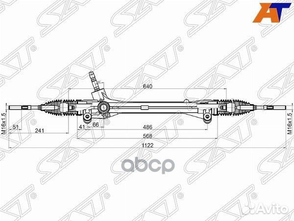 Рейка рулевая lexus RX270/350/450H 08- LHD