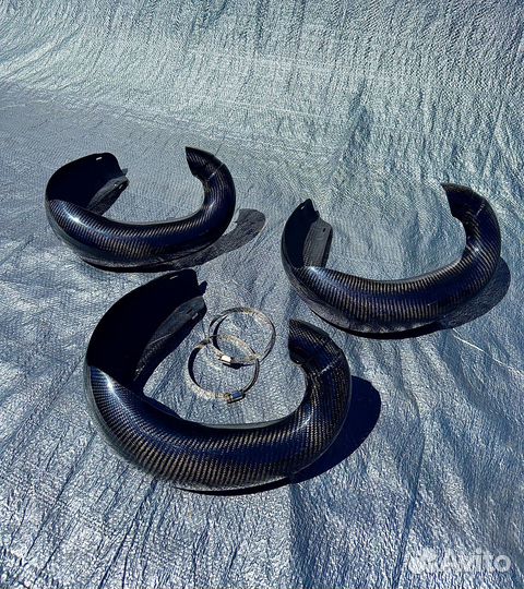 Карбоновая защита резонатора GasGas Ktm Husq 2024