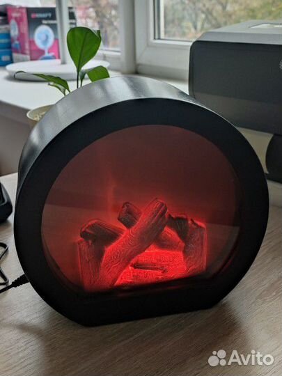 Ночник-камин светодиодный