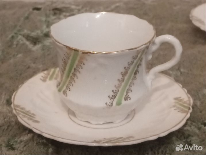 Чайно-кофейные пары Carl Tielsch антикварные