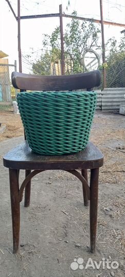 Кашпо для цветов из искуственного ротанга