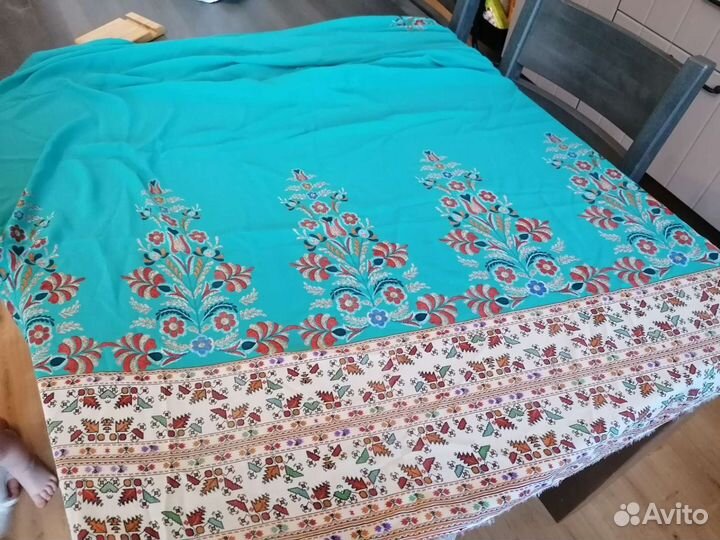 Ткань шифон с купоном, отрез 1м