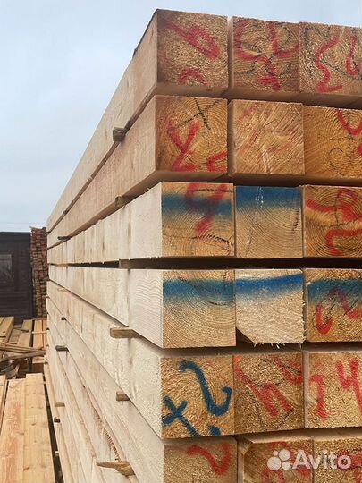 Брус обрезной 150x150x6000 мм, сорт 1