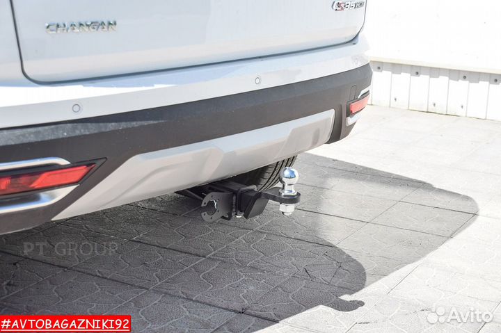 Фаркоп (тсу) под квадрат для Changan CS 35 plus