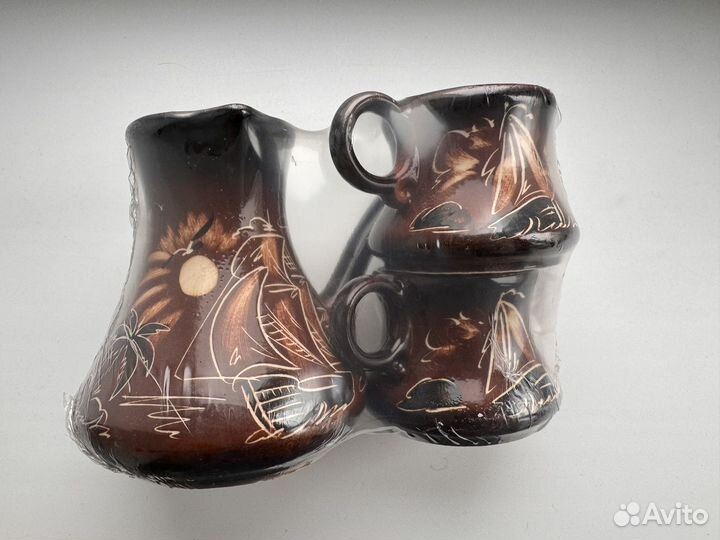 Кофейный набор керамика, сувенир из Сочи