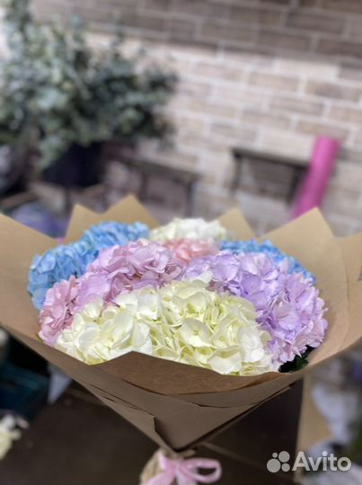 Букет из гортензий