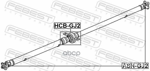 Крестовина карданного вала 20X52 ASH-GJ2 Febest