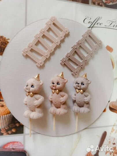 Фигурки из глазури, декор для торта