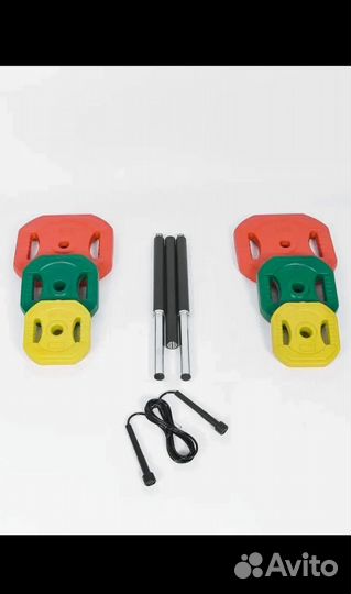 Штанга с блинами