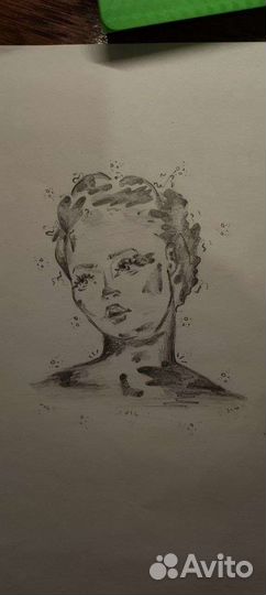 Портрет по фото карандашом