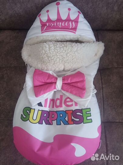 Конверт на выписку для девочки зимний