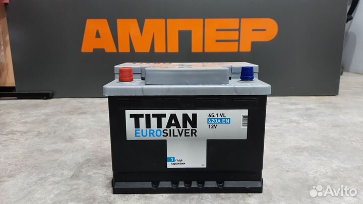 Аккумулятор 65 А.ч. Titan Eurosilver 620 A/EN