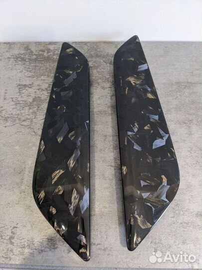 Жабры на крылья BMW G30 кованый карбон