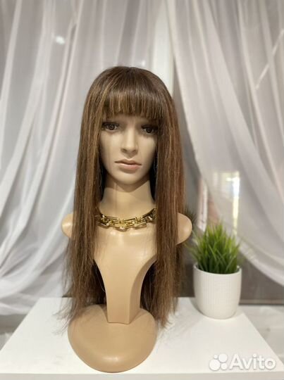Парик из натуральных волос новый