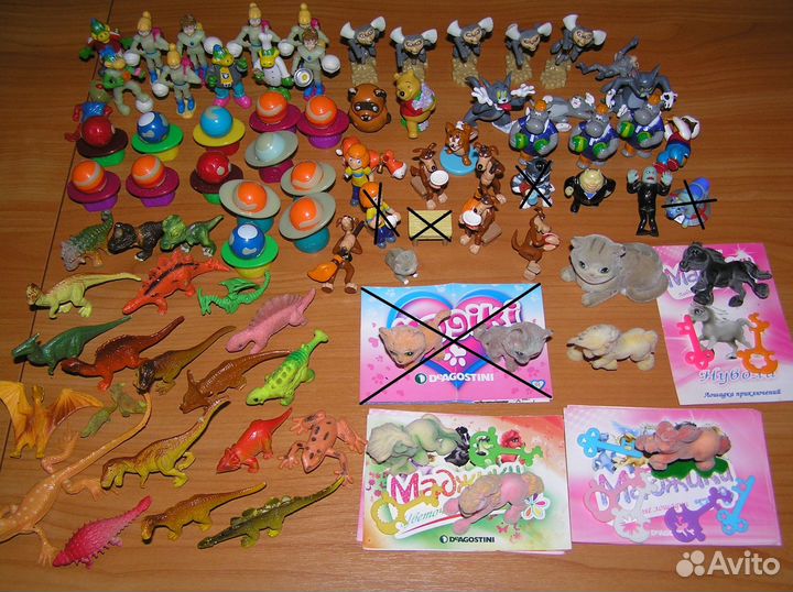 Игрушки Киндер сюрприз, Маджики, Тролли и другие