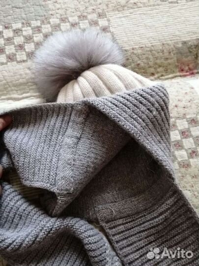 Детская шапка. С длинными завязками. Б. У