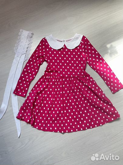 Платье хлопковое 116-122 на девочку
