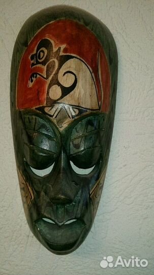 Маска деревянная, хэндмэй