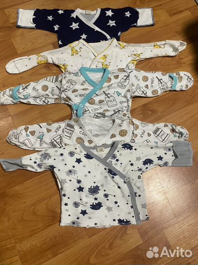 Детская одежда пакетом для новорожденных 56-62