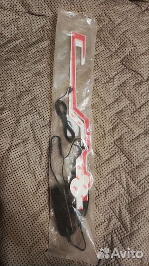 Неоновая светящаяся наклейка на шлем, мотоцикл